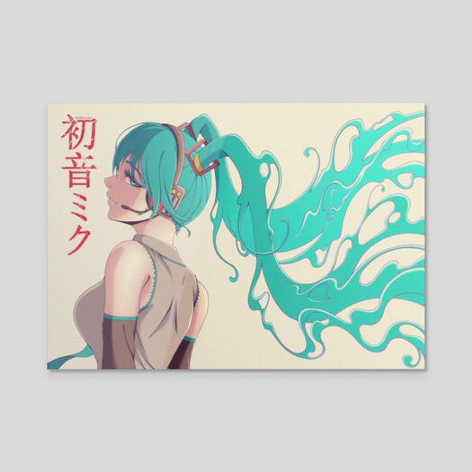 Hatsune Miku (Metal Print)